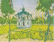 Vincent Van Gogh The town hall in Auvers on 14 July 1890 oil